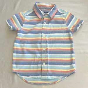 The Children's Place Blue and Yellow Button Down Shirt